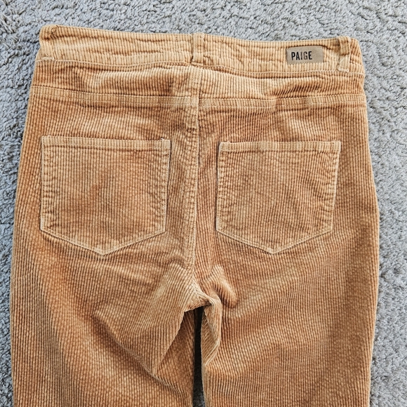 Paige x Anthropologie Hoxton Ankle Copper Corduroy Skinny Jeans - Picture 7 of 7